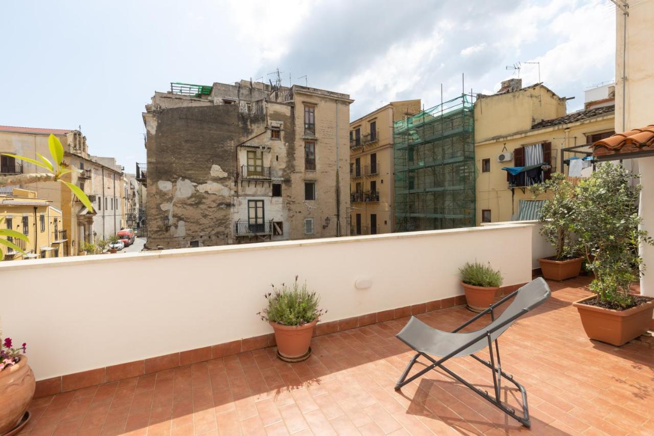 La Casa Del Cacciatore - Alloggio Con Terrazzo Daire Palermo Dış mekan fotoğraf