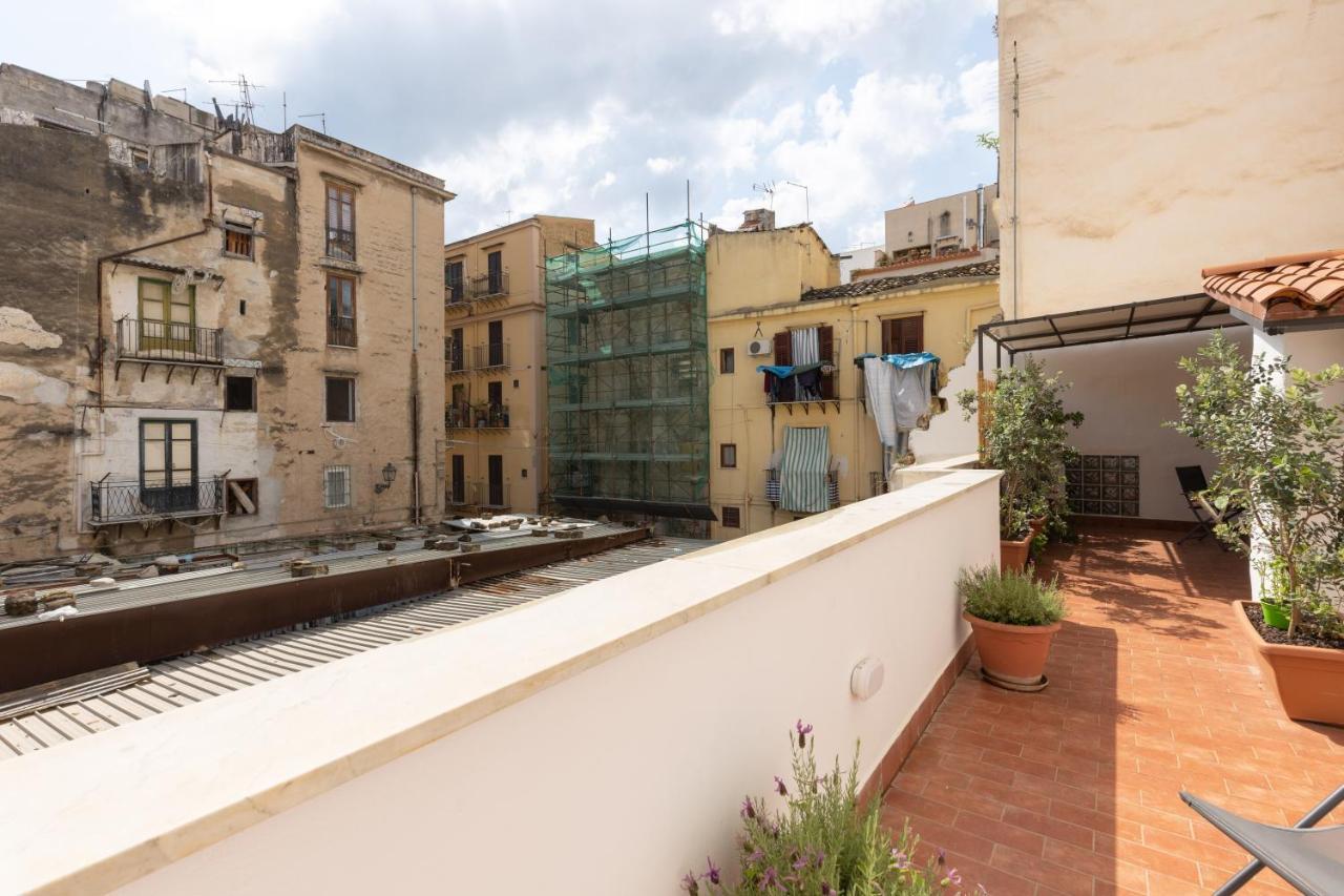 La Casa Del Cacciatore - Alloggio Con Terrazzo Daire Palermo Dış mekan fotoğraf